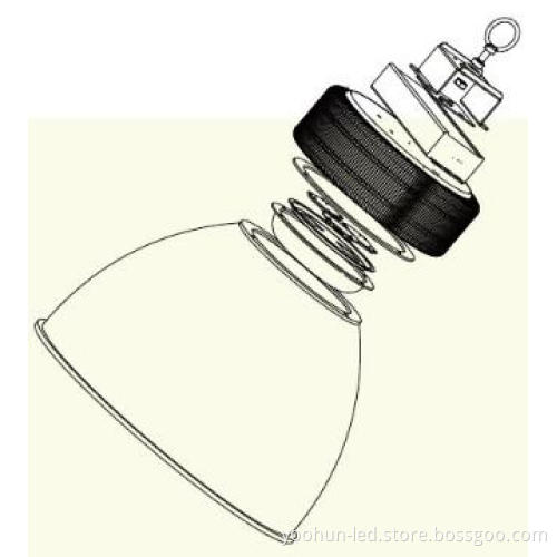 Bridgelux led chip 120w industrial led light Led high bay lighting